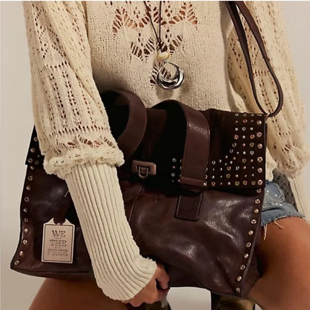NWT Free People Shay Stud Tote - Picture 6 of 8